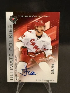 2024-25 Upper Deck Ultimate Collection Vasily Ponomarev /299 Auto RC CW - Foto 1 di 2