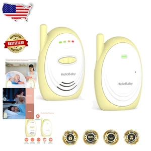Monitor de bebé inalámbrico compacto con 1000 pies y diseño portátil para familias - Imagen 1 de 11