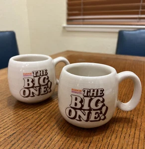 Dunkin’ Donuts The Big One Mug (set Of 2) Coffee Cups - Picture 1 of 12