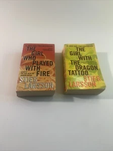 Stieg Larsson lot of 2 Paperbacks- Dragon Tattoo / The Girl Who Played With Fire - Picture 1 of 3