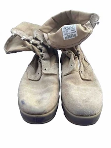 Combat Army Boots Warm Weather Men's Size 10.5 R Tan Military Vibram Sole K13 - Picture 1 of 3