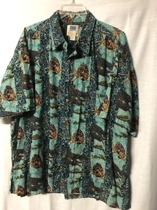 Kahala Reverse Hawaiian Fish Shirt Rayon sz.XXL - Picture 1 of 8