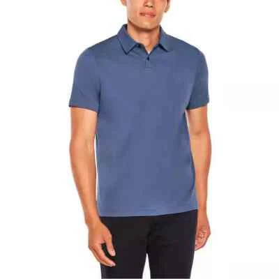 Banana Republic 男式 Luxe Touch Performance Polo 衫,蓝色,尺寸 XXL — 第 1/4 张图片