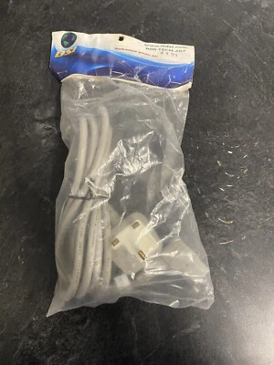 UK Plug to IEC C13 Right-Angle Power Cord 2m, PC, TV, Monitor, PS5 - Image 1 of 2