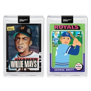 Topps PROJECT 2020 2 Card Bundle #101 Willie Mays & #102 George Brett Pre-Sell