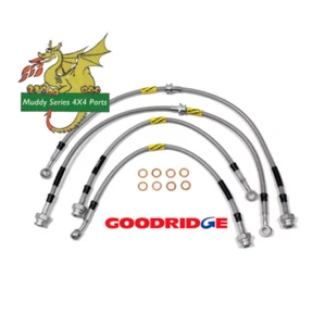 Goodridge Land Rover Discovery 2 +2" Extended Brake Lines Braided TF650GD - Picture 1 of 2