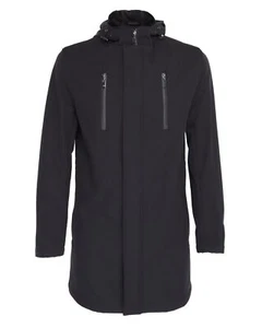 NWT PAL ZILERI PARKA jacket dark blue rainproof polyester luxury Italy 48 S - Picture 1 of 5