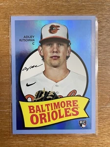2023 Topps Archives Adley Rutschman FOLIE #69T-7 HIMMELBLAU SSP Rookie Karte RC MLB - Bild 1 von 11