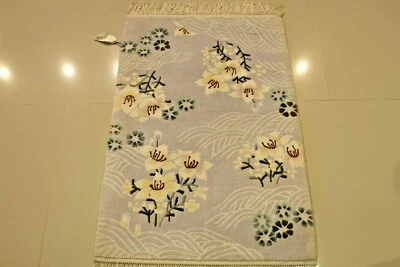 TOP SELLER! ALFOMBRA DE SEDA CHINA VINTAGE AUBUSSON 2'x3' ¡NUEVA! ¡GRAN OFERTA!! Foto 1 de 4