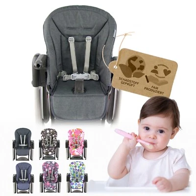 BAMBINIWELT BY RAFAEL K. Ersatzbezug Sitzkissen für Hochstuhl kompatibel mit Peg Perego Tatamia New Born