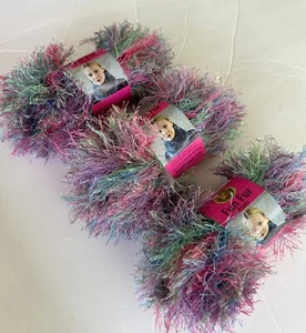 Lustiges Pelzgarn Marke Löwen, 208-320 Tropical 3er Pack. 3 Knäuel Konvolut - Bild 1 von 3