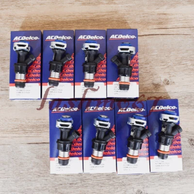 8X OEM Fuel Injectors For 01-07 Chevy Silverado 4.8L 5.3L 6.0L 25317628 17113698 - Image 1 of 4