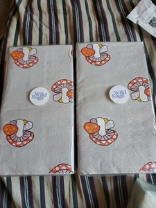 Lot of 2-32 count Wild Sage Spotted Mushroom GuestPaper Towels Bed bath & beyond - Picture 1 of 4