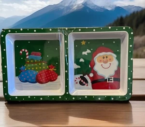 Melamine Christmas Divided Trays Comes With Four Different Pattern Trays - Picture 1 of 5