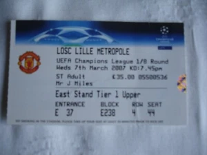 Manchester United v Lille Metropole 7 Mar 2007 UEFA Champ Lge - Picture 1 of 1