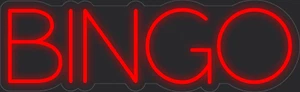 Bingo Red 36x11 inches Neon LED Sign Decor Wall Lights Brighten Up Store - Picture 1 of 1