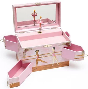 Enchantmints Musical Ballet School Jewelry Box for Girls Ballerinas Spin - Picture 1 of 2