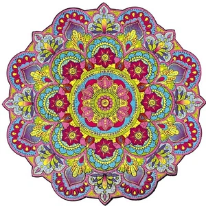 Woods Story Wooden Jigsaw Puzzle For Adults Mandala With Gift Box Size XL - Picture 1 of 10