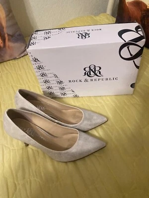 Rock & Republic 3” Silver Heels Size 8 MSRP  $69.99 - Image 1 of 4