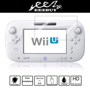 2pcs Clear Screen Protector Film For Nintendo Wii U Gamepad Remote Controller - Picture 1 of 2