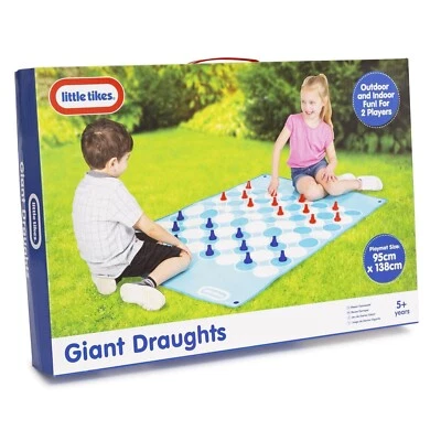 Giant Draughts Board Game Family Kids Traditional Folding Game Outdoor/Indoor - Image 1 of 4
