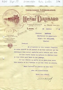 Dépt 53 - Laval 13 Rue Chèverus - Belle Entête d'un Graveur Imprimeur 21/10/1930 - Bild 1 von 1