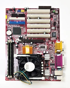 MSI 845PE MAX-L MS-6580 VER: 2.0 with P4 CPU, Heatsink, & 2GB RAM Motherboard - Picture 1 of 12