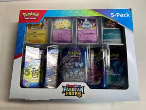 Pokemon Scarlet & Violet - Paldean Fates 5-pack Mini Tins / Costco Bundle - Picture 1 of 13