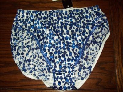 NUEVO CON ETIQUETAS BRAGAS WACOAL CONCIENCIA CORTE ALTO 841167 460 AZUL ANIMAL M Foto 1 de 2