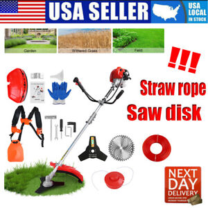 3-in-1 Gas Power Straight Shaft String Grass Trimmer,Weed Eater Brush Cutter