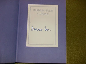 BARBARA BUSH SIGNED COPY OF A MEMOIR - Picture 1 of 2