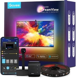 Govee Striscia TV LED, RGBIC Luci Smart Retroilluminazione WiFi Fotocamera H6199 - Foto 1 di 7