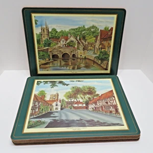 VINTAGE SET OF 6 PIMPERNEL TRADITIONAL PLACEMATS ENGLISH PLACES SCENE - Picture 1 of 9