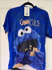 Cookie Monster Cycling Jersey Full Zip Size L. NWT See Description