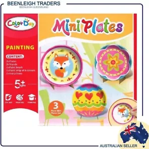 MINI ART PLATES PAINTING KIT Paint Your Own Mini Display Plates Brand New - Bild 1 von 6