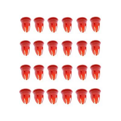 24 X German OEM Long Red Door Body Molding Clip 1964-04 Mercedes 001 988 20 81 - Image 1 of 3