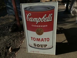 2001 Andy Warhol "Campbell's Soup" impresión litográfica offset RARO arte pop estadounidense - Imagen 1 de 9