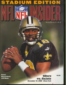 2000 49ers vs Saints Program: Terrell Owens TD - Picture 1 of 1