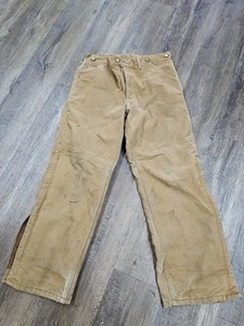 Vintage Carhartt Duck Canvas Quilt Line isolierte Hose WQ106 Herren 34 x 30 hergestellt in den USA - Bild 1 von 10