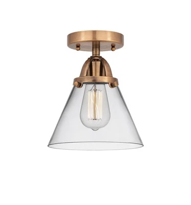Innovations Lighting 288-1C-10-8 Cone Semi-Flush Cone 8"W - Copper - Image 1 of 4