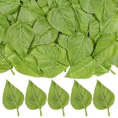 50 piezas hojas artificiales, hojas de girasol falsas de 3,7 * 2,3 pulgadas, hojas para Cra... Foto 1 de 4