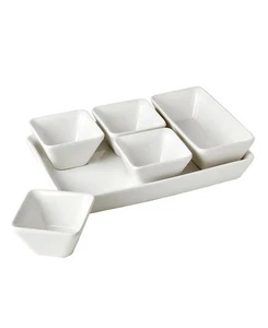 Denmark Tools for Cooks Rectangular 6 Pc. Serving Set - White - Picture 1 of 8