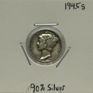 1945-S Merkur Groschen, sehr gut, 90% Silber, geringe Auflage! 🔥 - Bild 1 von 2