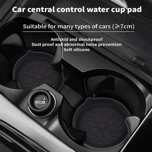 2Pcs Universal Car Cup Holder Anti-Slip Insert Coaster Pad Interior Accessories - Picture 1 of 9