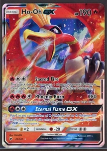 Ho-Oh GX 21/147 Ultra Rare Holo S&M Burning Shadows Pokémon Card - Light Played - Picture 1 of 2