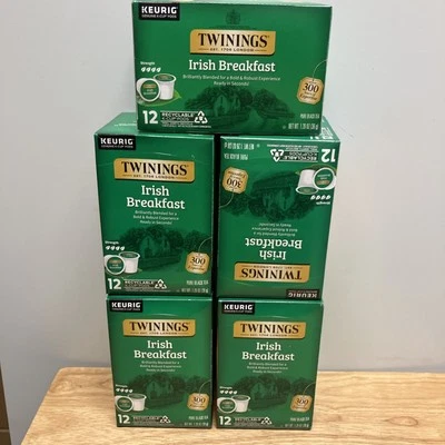 Twinings Irish Breakfast K-Cups - 12 unidades paquete de 5 60 cápsulas en total Foto 1 de 4