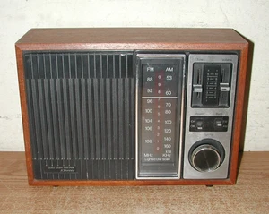RADIO AM/FM VINTAGE JC PENNEY STATO SOLIDO CON QUADRANTE ILLUMINATO SCALA MODELLO 680-5365 - Foto 1 di 10