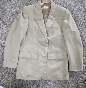 Hardwick Blazer Jacket Mens 36 Tan Khaki 2 Buttons Made In USA - Picture 1 of 6