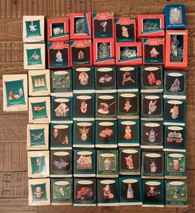 50 Vintage 80s 2000s Hallmark Keepsake MINIATURE ORNAMENT Holiday Christmas Tree - Picture 1 of 20