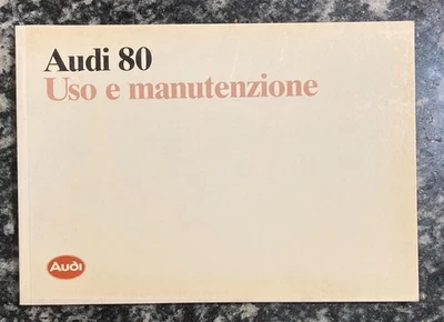 AUDI 80 Libretto Uso e Manutenzione 1987 - Immagine 1 di 3